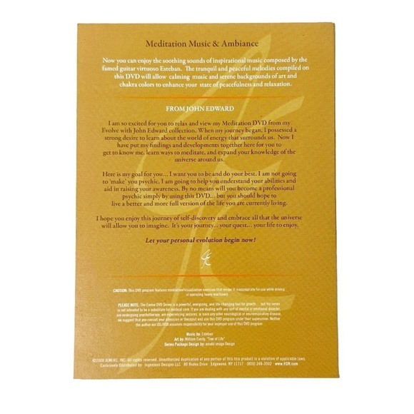 Evolve with John Edwards Meditation Music and Ambiance DVD - Picture 2 of 4